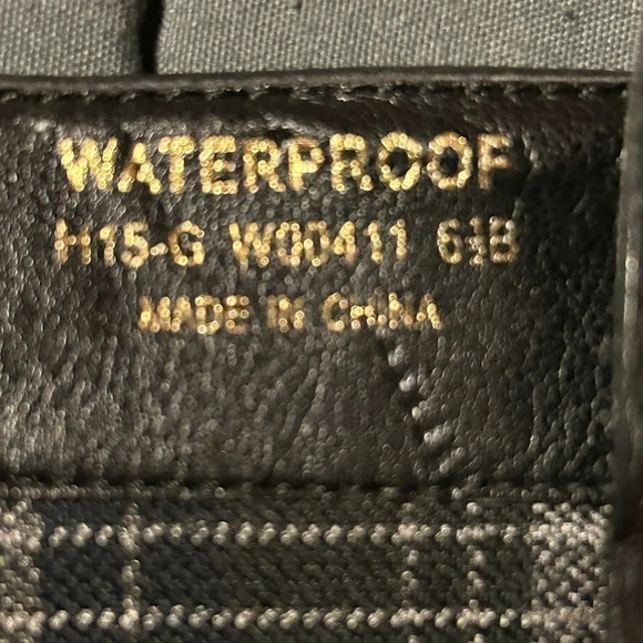 Cole Haan Ontario waterproof wedge black boots size 6.5B - Picture 3 of 9